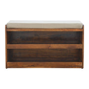 Nordic Mud Linen Shoe Storage Bench Glass House Furnishings