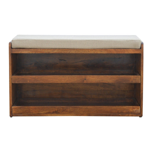 Juniper Mud Linen Bench | Glass House Furnishings