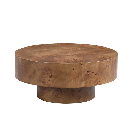Burl Veneer Sturdy Coffee Table | Glass House Furnishings