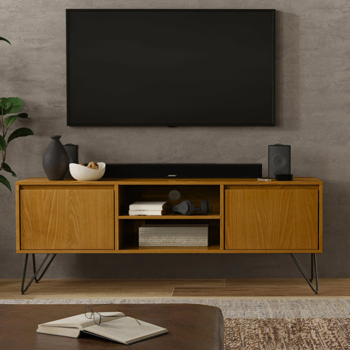 Hunter Wide In Oak TV Stand | Glass House Furnishings