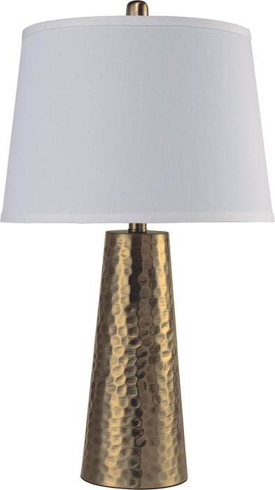 25"H A.B. leaf Hammered Table Lamp (1PC/CTN) (2.15/6.97)