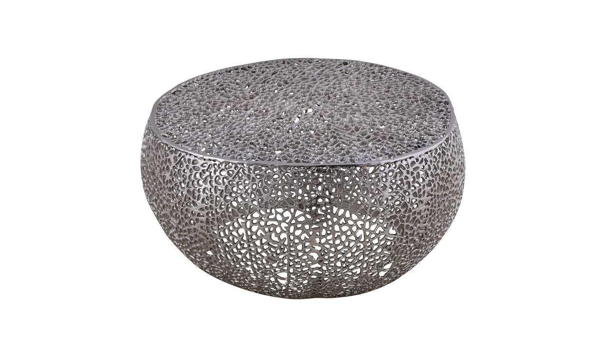 T3502-32 Round Coffee Table in Silver