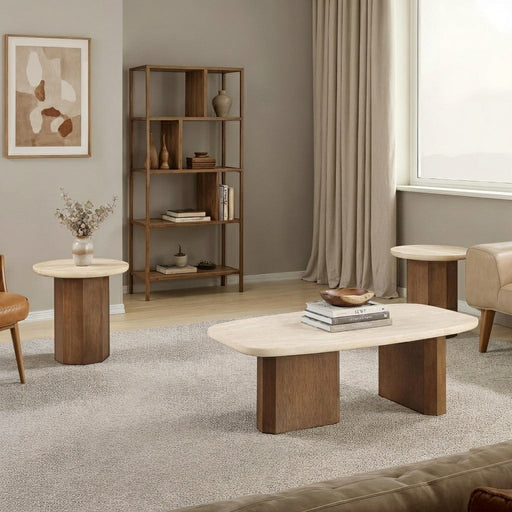Greer End Yellow Coffee Table | Glass House Furnishings