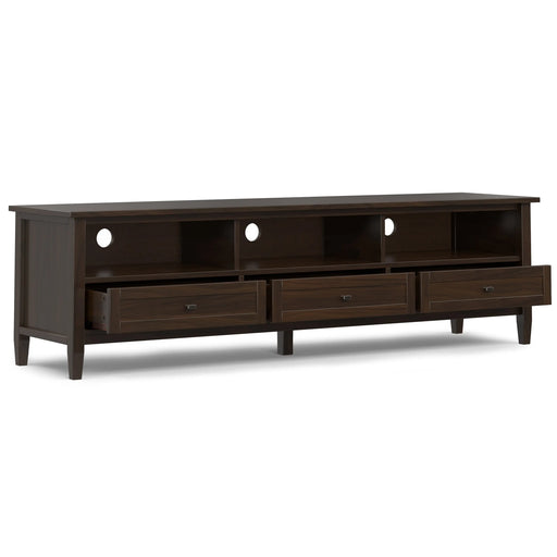 Arden Manor Shaker Wide Wood TV Stand | Glass House Furnishings
