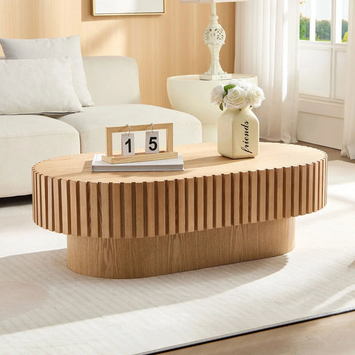 Torino Handcraft Drum Coffee Table | Glass House Furnishings
