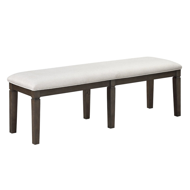 Classic Style Dark Espresso Finish Dining Bench 1pc Upholstery Seat Wooden Dining Room Furniture Glass House Furnishings