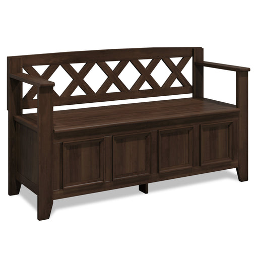 Amherst Aged Brown Bench | Glass House Furnishings