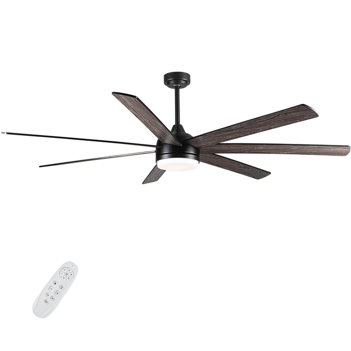 72-inch Farmhouse Ceiling Fan With Plywood Blades, Ideal For Dining Room