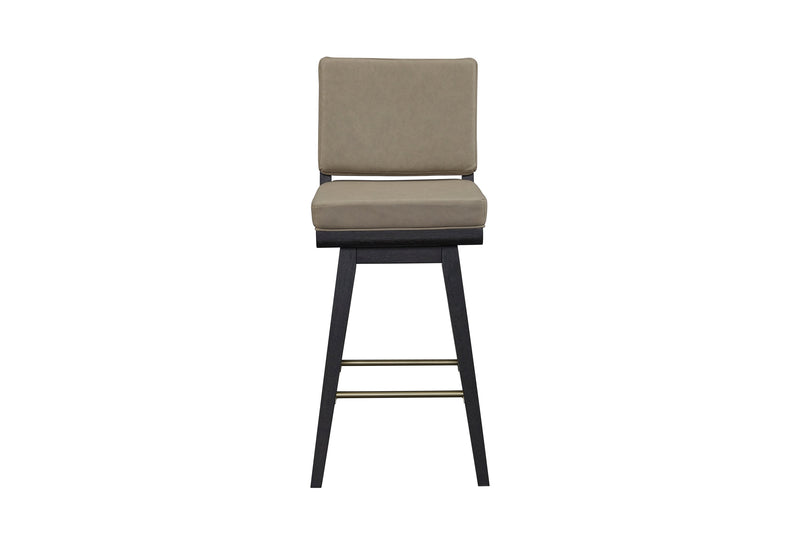 Peppercorn Leather Swivel Bar Stool (Set of 2) Glass House Furnishings