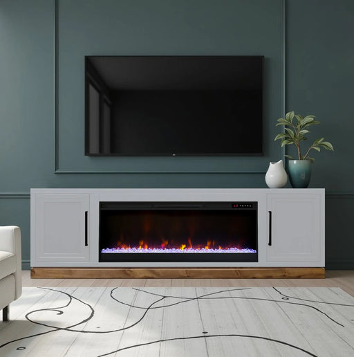 Nora ' Fireplace Tvs TV Stand | Glass House Furnishings