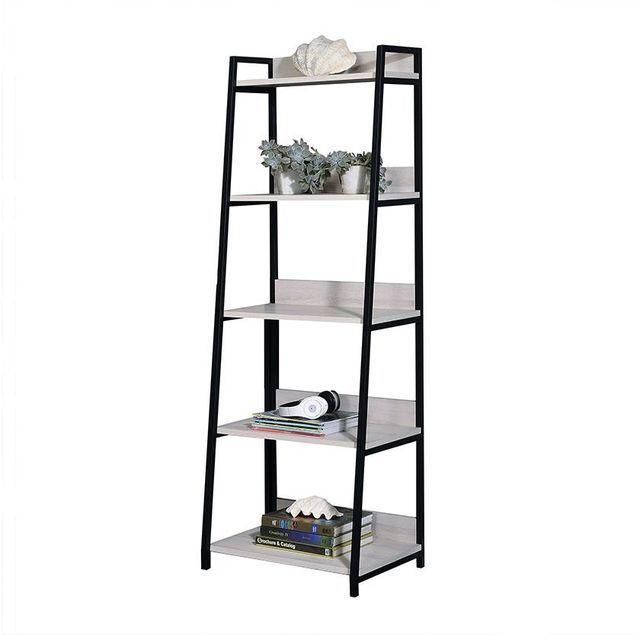 ACME Wendral Bookshelf (5-Tier, 16"L), Natural & Black 92673