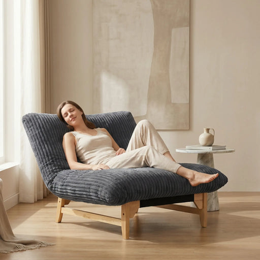 Bean bag chair for Adults ,Accent Armless Lazy Sofa, Casual Single Sofa, Corduroy Fabric, For Living Room And Bedroom , With Backrest, Single Seat Glass House Furnishings