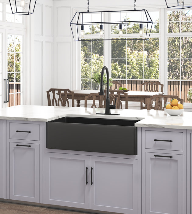 Inch  White Farmhouse Sink Deep Apron Sink Undermount Farmhouse Kitchen Sink Single Farm Sink