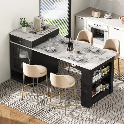 Hudson Row ' Kitchen Island Furniture | Glass House Furnishings