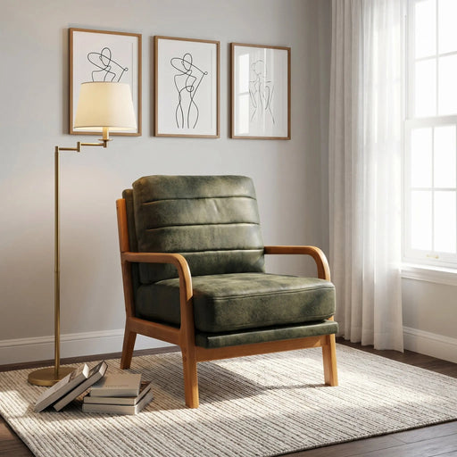 Monroe House Fabric Wood Armchair Furniture | Glass House Furnishings