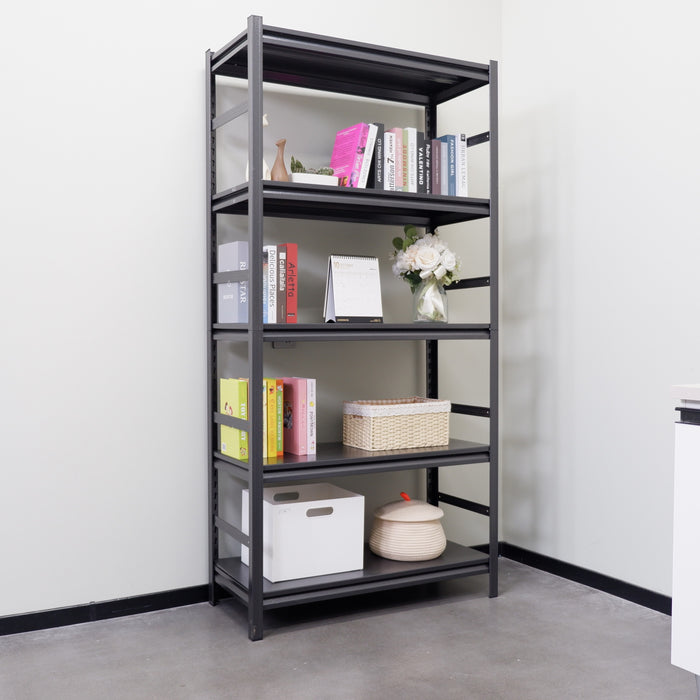 Storage Shelves  5 Tier Heavy Duty Metal Shelving Unit Adjustable Shelving Units and Storage Rack Kitchen Garage Shelf H72 * W35.4 * D15.7