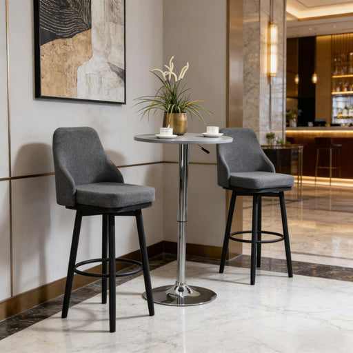 Nordic Bar Stools Swivel Chair | Glass House Furnishings