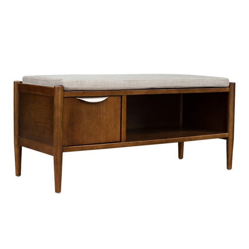 Monroe Walnut Mid Bench | Glass House Furnishings