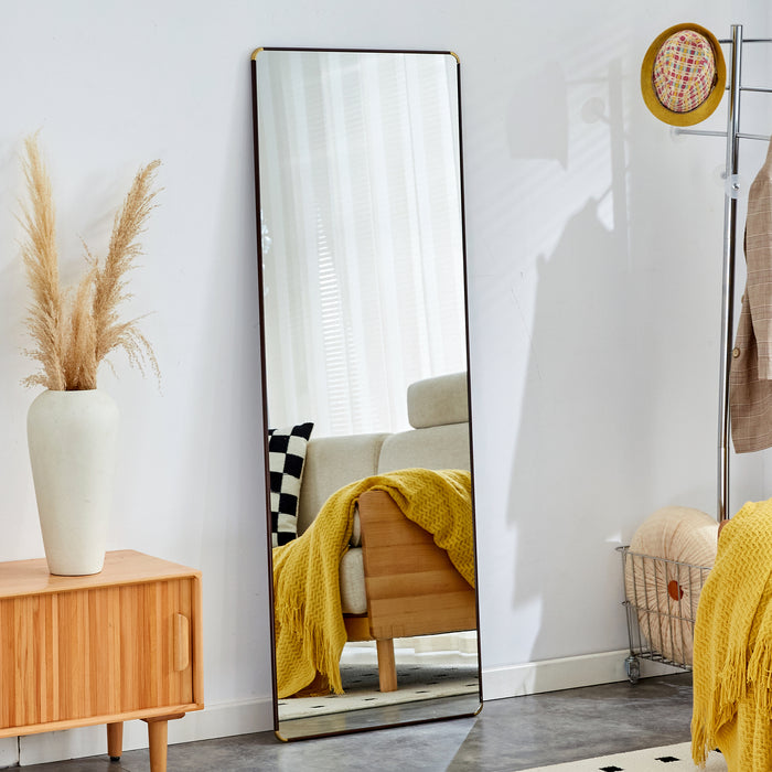 The 4th generation floor standing full-length mirror. wall mirror, bathroom makeup mirror, bedroom foyer, clothing store, wall mounted.    65 "* 23.2"