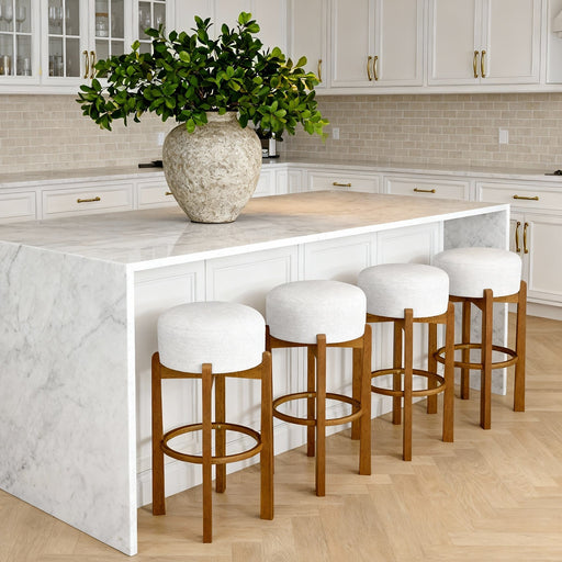 Redford Indoor Upholstered Barstool Furniture | Glass House Furnishings