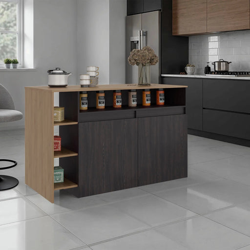 Wenge Natural Oak Kitchen Furniture | Glass House Furnishings