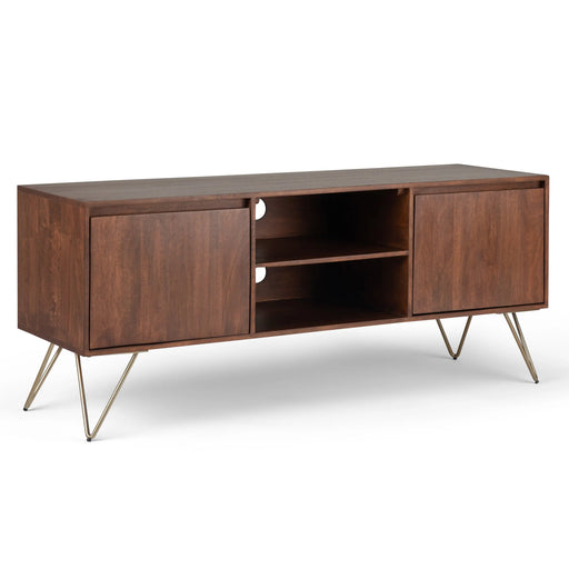 Camden Grove Wide Mango Wood TV Stand | Glass House Furnishings