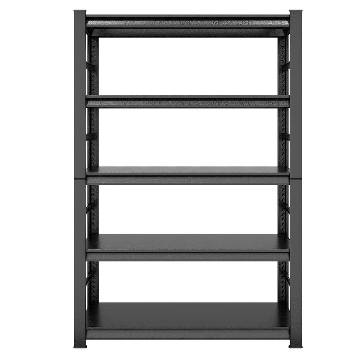 Storage Shelves 5 Tier Heavy Duty Metal Shelving Unit Adjustable Shelving Units and Storage Rack Kitchen Garage Shelf H78 * W47.2 * D18