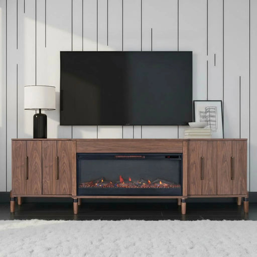 Tranquility Fireplace Tvs Up TV Stand | Glass House Furnishings