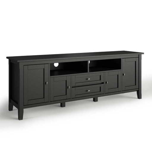 Verona Park Shaker Wide Wood TV Stand | Glass House Furnishings