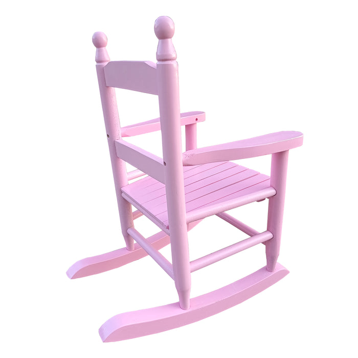 Light Pink Children's Rocking Chair, Indoor/Outdoor, Suitable For Kids, Durable