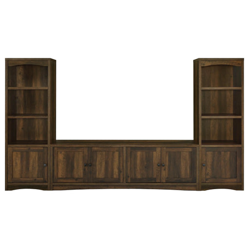 Lunetta Dark Pine TV Stand | Glass House Furnishings