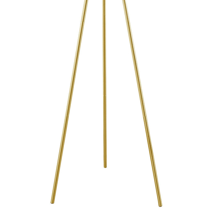 Pacific Metal Tripod Floor Lamp with Glass Shade