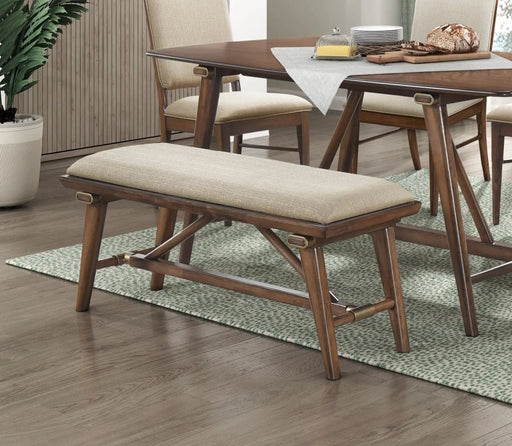 Windsor Design Fabric Upholstered Bench | Glass House Furnishings