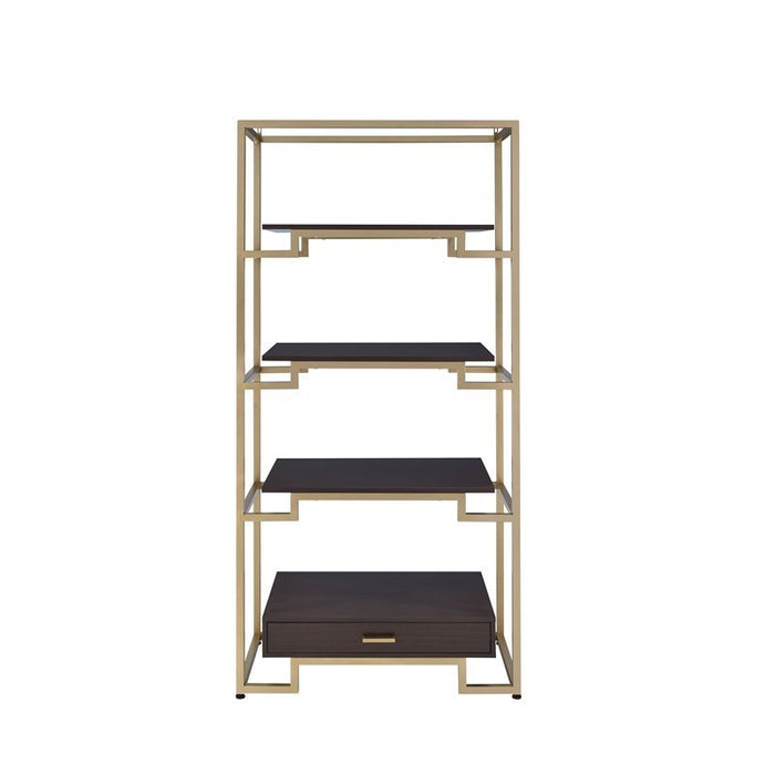 ACME Yumia Bookshelf In Gold