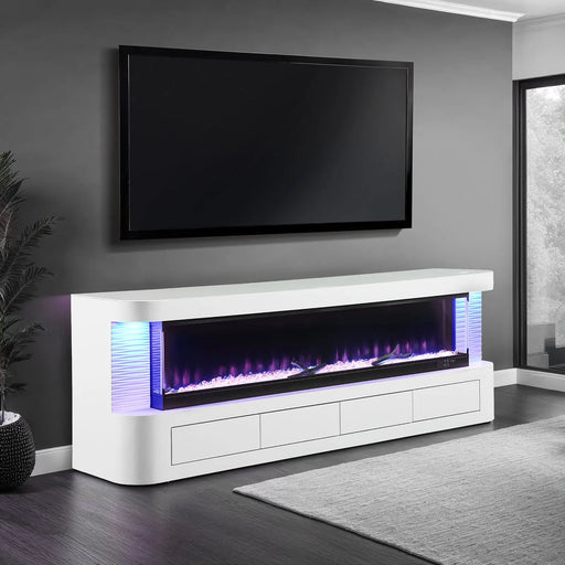 Sinclair Electric Fire Place TV Stand | Glass House Furnishings