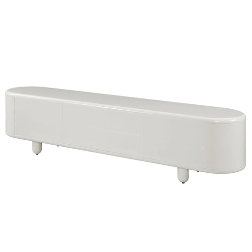 Keely White Gloss TV Stand | Glass House Furnishings