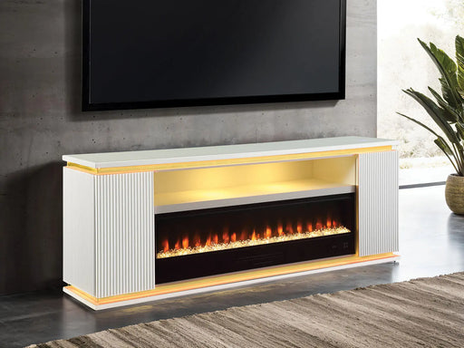 Dempsey Electric Fire Place TV Stand | Glass House Furnishings