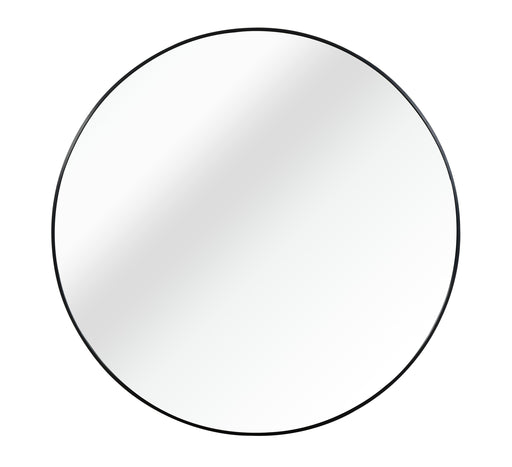 Avery Black Metal Round Bathroom Mirror | Glass House Furnishings