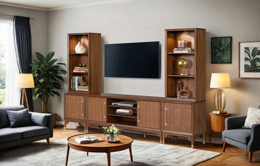 Mid-Century Entertainment Center Left TV Stand | Glass House Furnishings