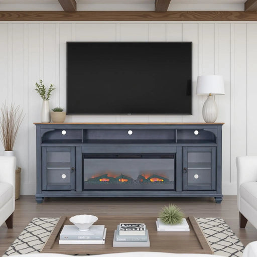 Americana In Fireplace Tvs TV Stand | Glass House Furnishings