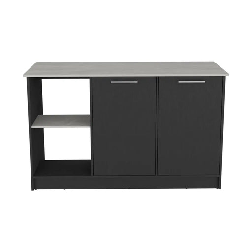 Kitchen Island Padua Black Furniture | Glass House Furnishings