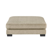 Haven Brown Modular Microfiber Upholstered Ottoman Glass House Furnishings