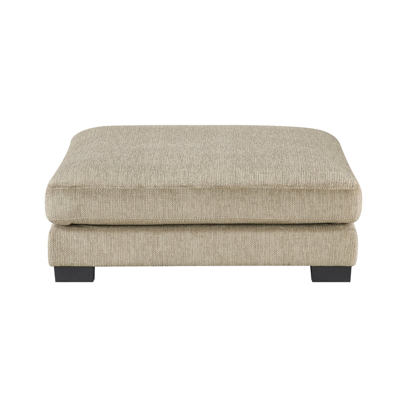 Haven Brown Modular Microfiber Upholstered Ottoman Glass House Furnishings