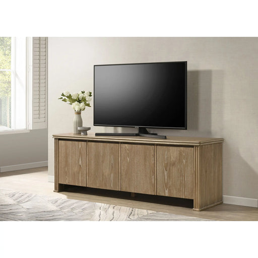Dreydon Distressed Light Brown TV Stand | Glass House Furnishings