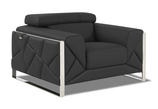 Rivas Grain Italian Leather Chair | Glass House Furnishings