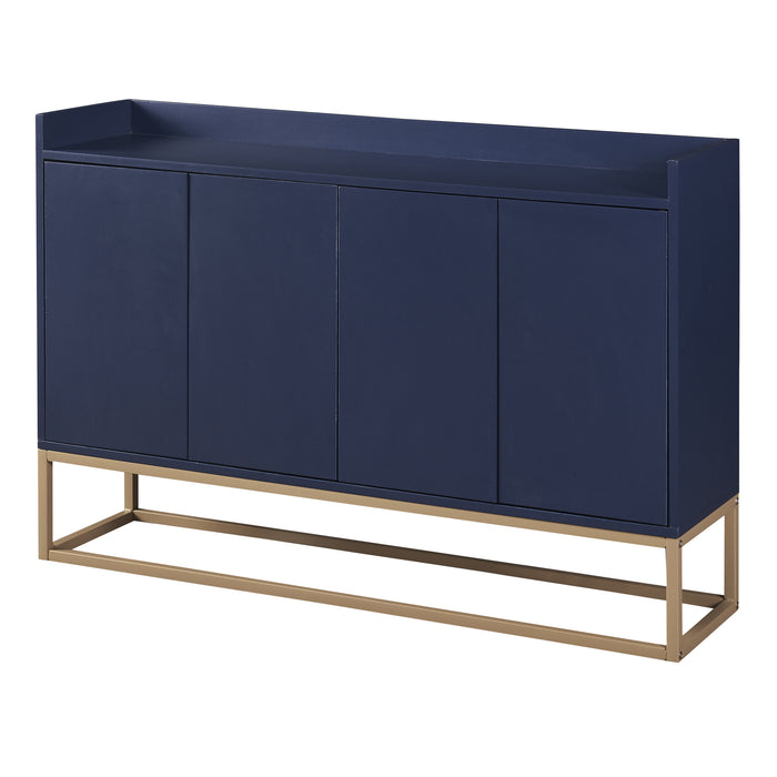 TREXM Modern Sideboard Elegant Buffet Cabinet with Large Storage Space for Dining Room, Entryway (Navy)