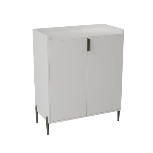 Kendall White Wine Bar Cabinet | Glass House Furnishings