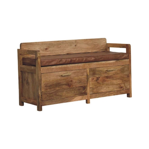Benson Oak Bench | Glass House Furnishings