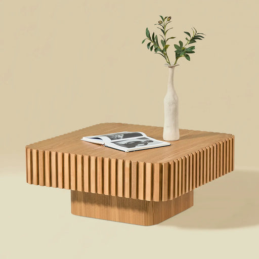 Lucerne Handcraft Drum Coffee Table | Glass House Furnishings