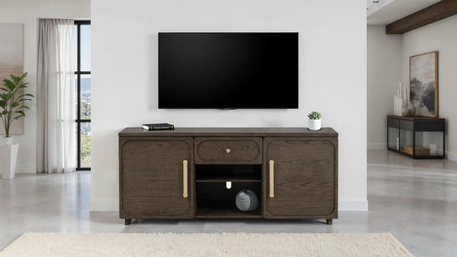 Transitional Tv Console Gold Furniture | Glass House Furnishings
